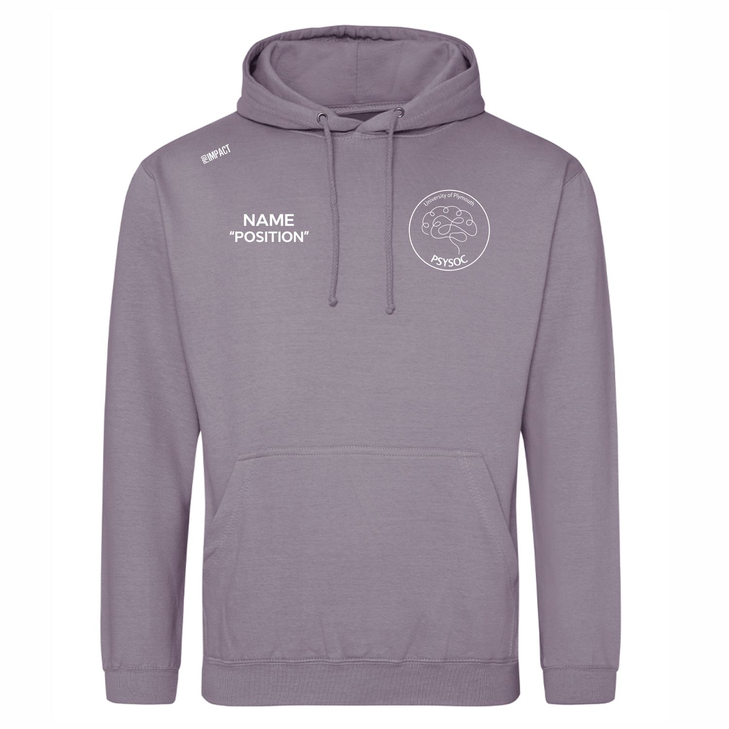 Psysoc Committee Hoodie Dusty Lilac