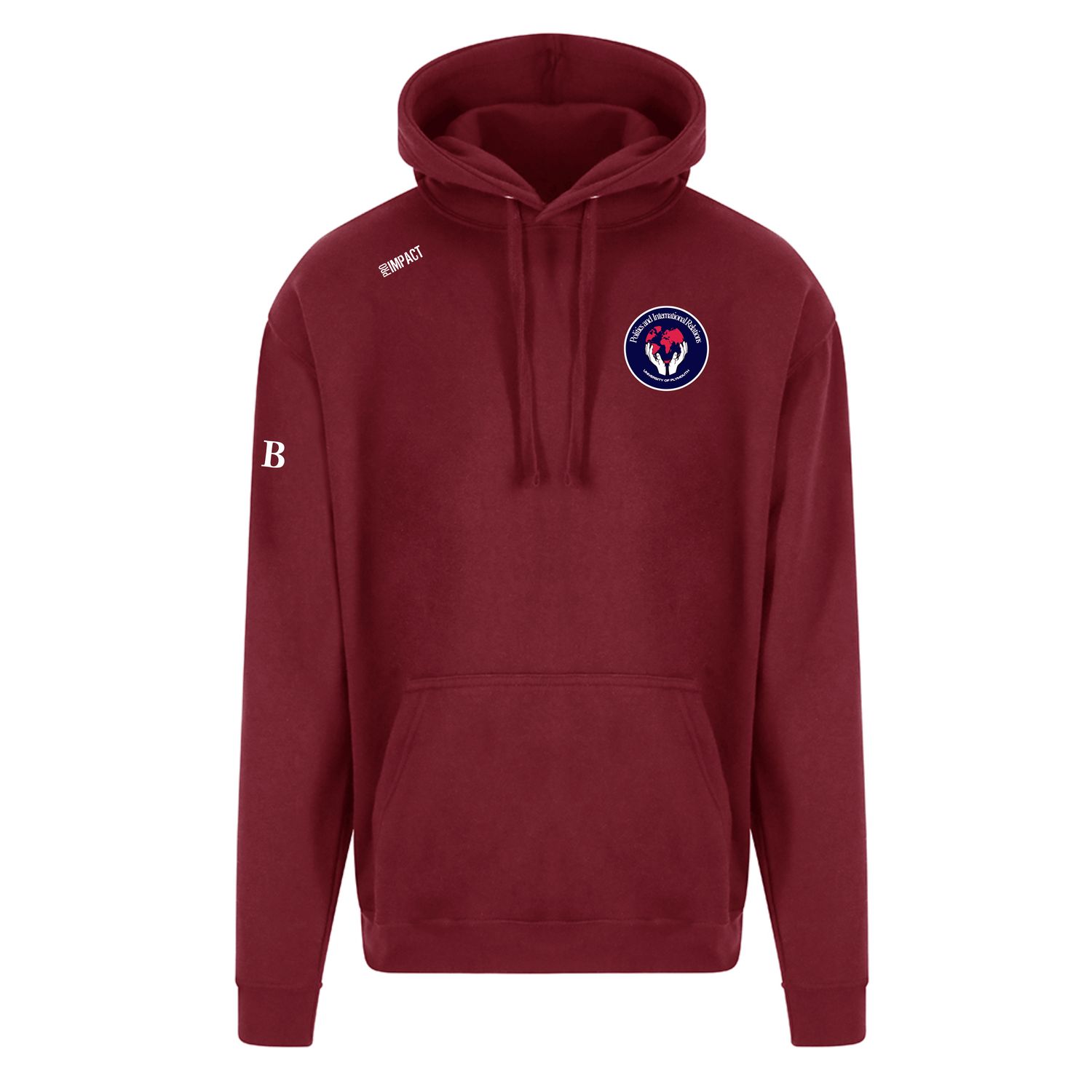 UP Politics and IR Hoodie Burgundy