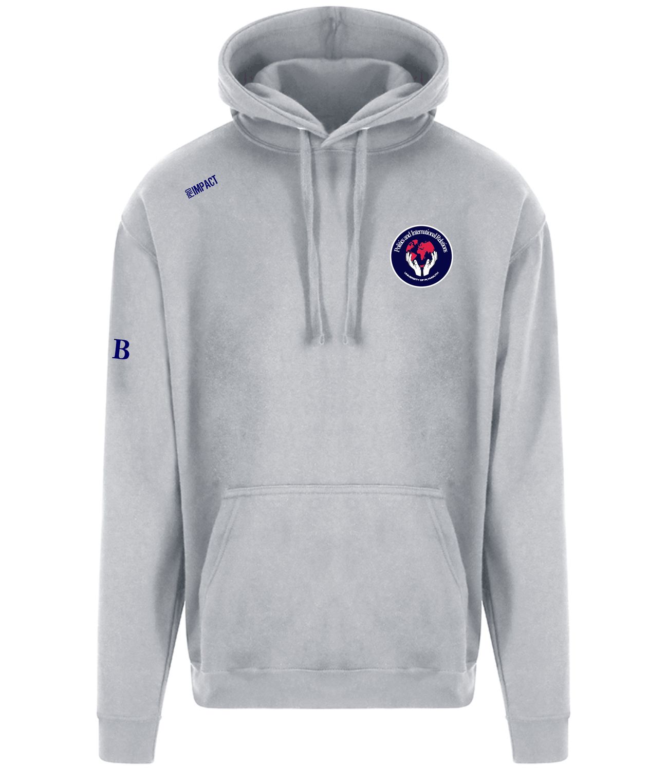 UP Politics and IR Hoodie Grey