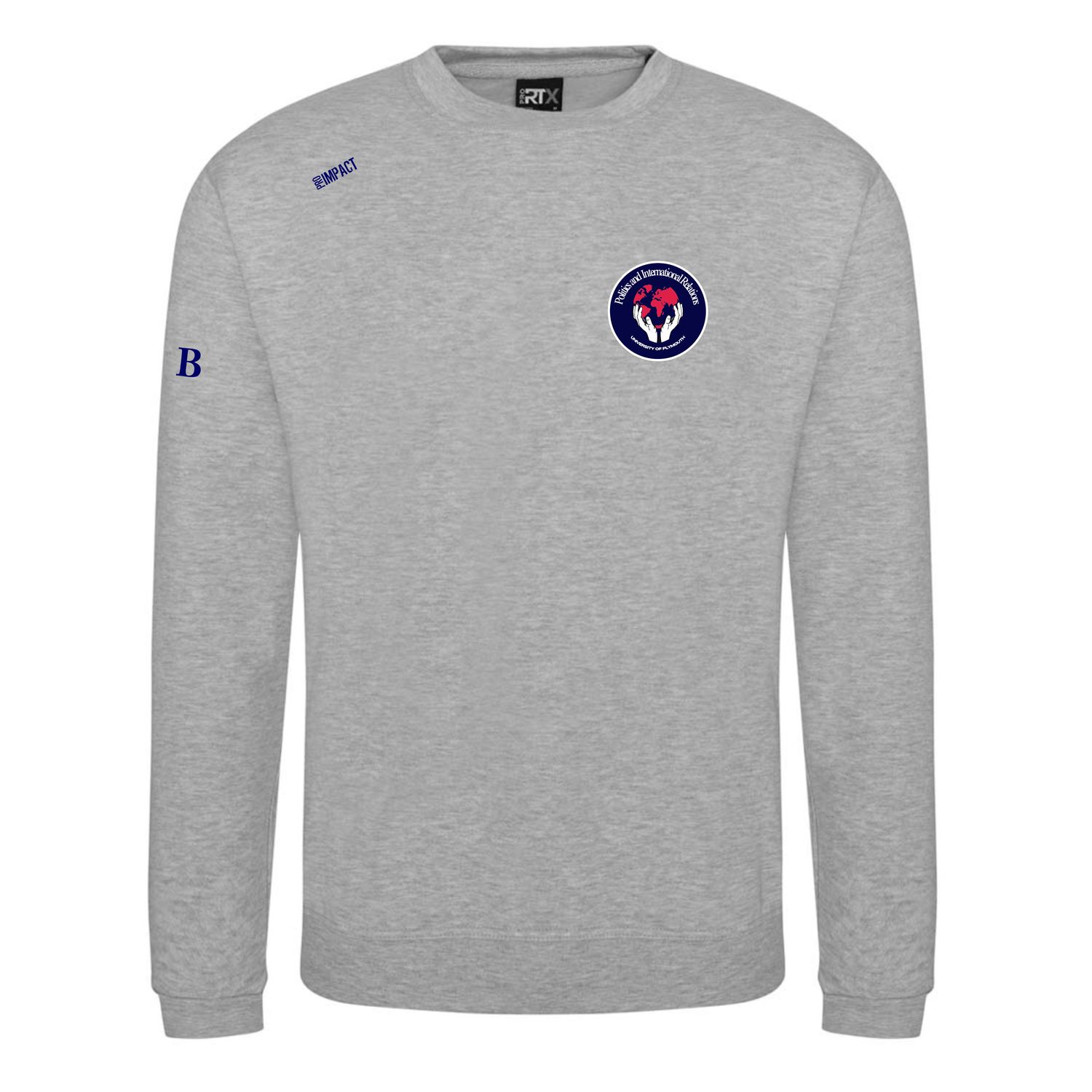 UP Politics and IR Sweatshirt Grey