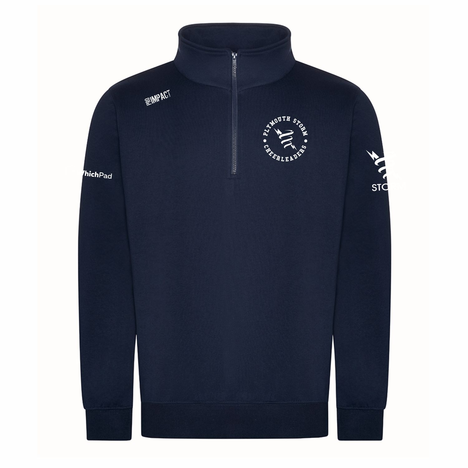 Storm Unisex 1/4 Zip Navy Sweatshirt