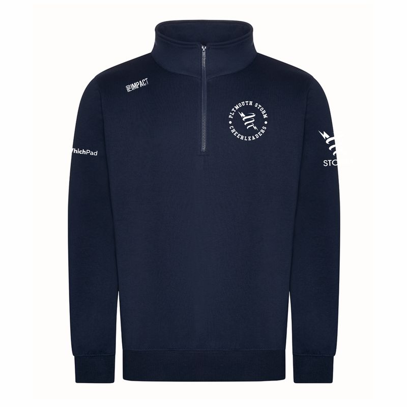 Storm Unisex 1/4 Zip Navy Sweatshirt