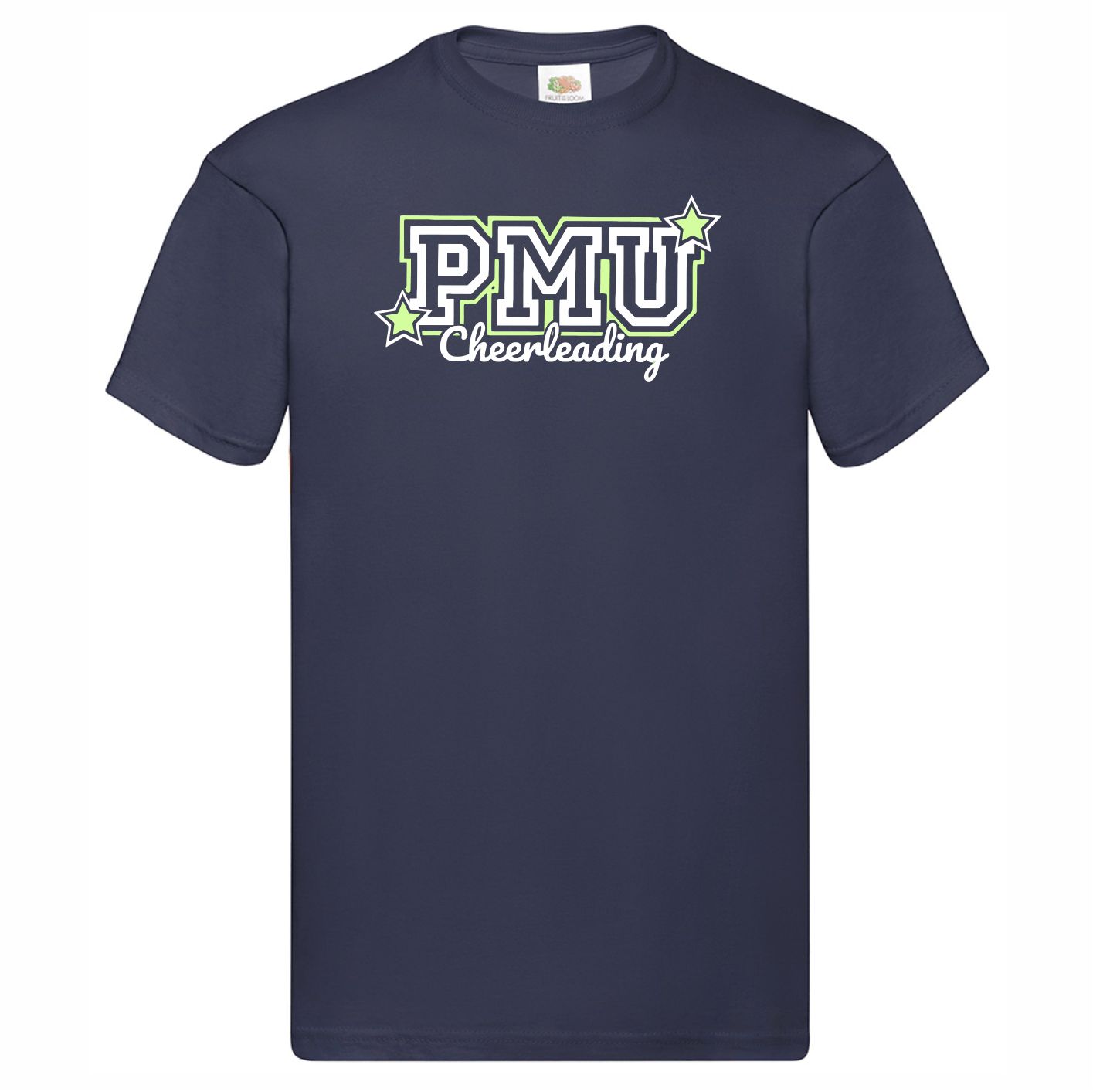 PMU Cheerleading Navy T-Shirt Glitter Print