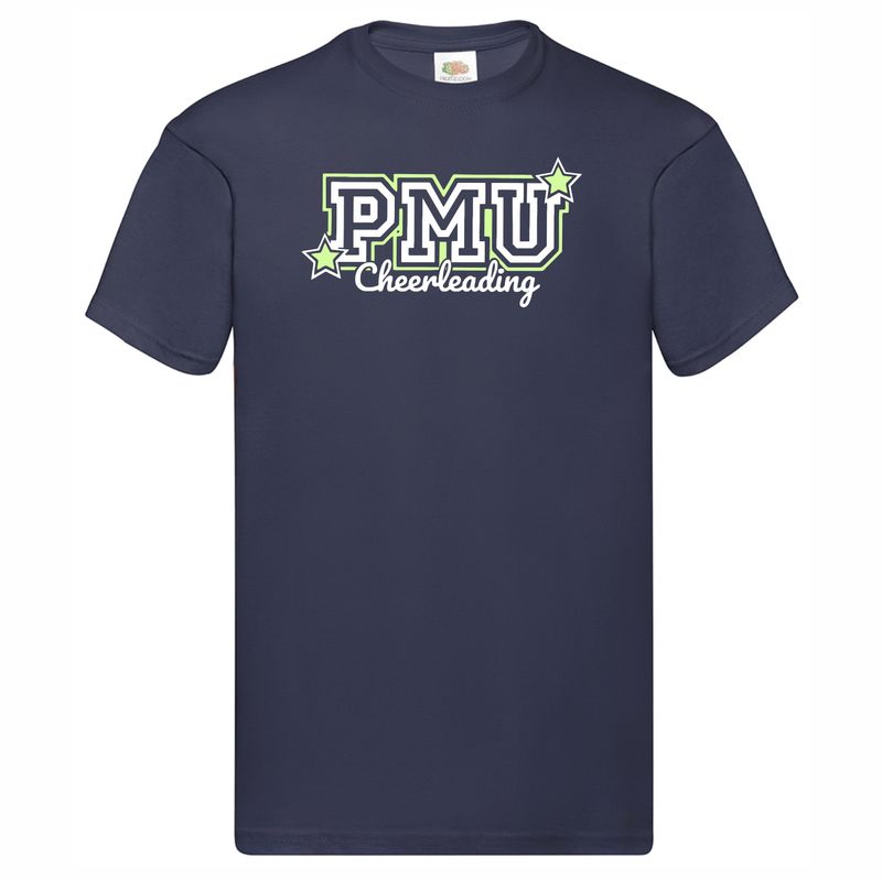 PMU Cheerleading Navy T-Shirt Glitter Print