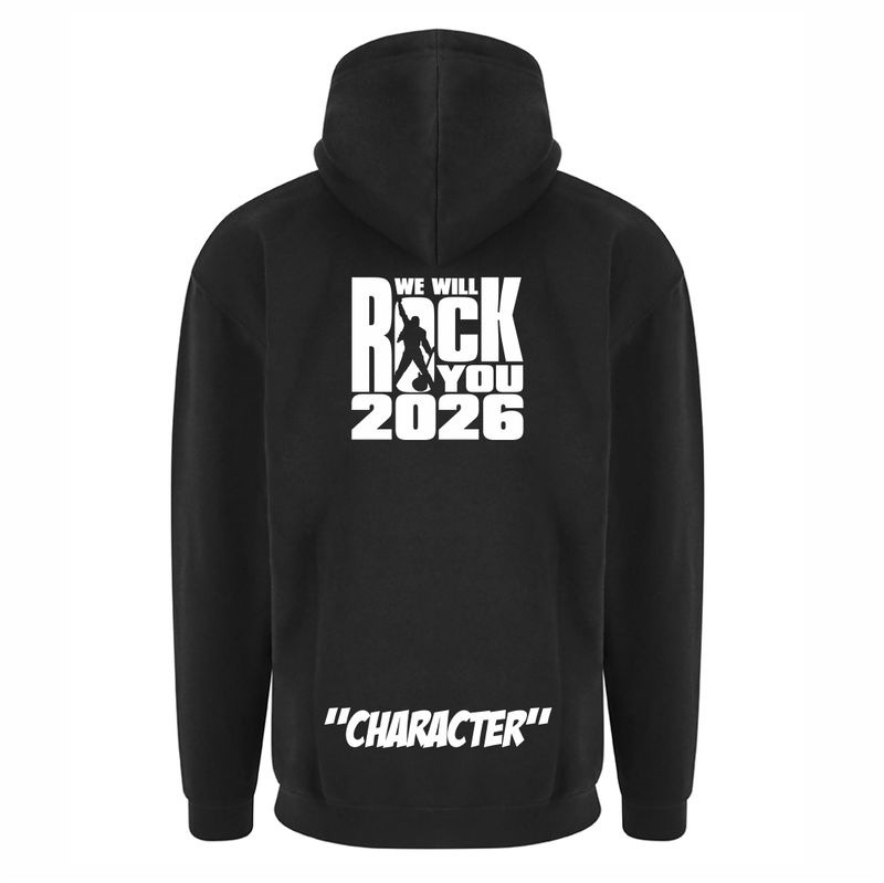 We will rock you Black Hoodie