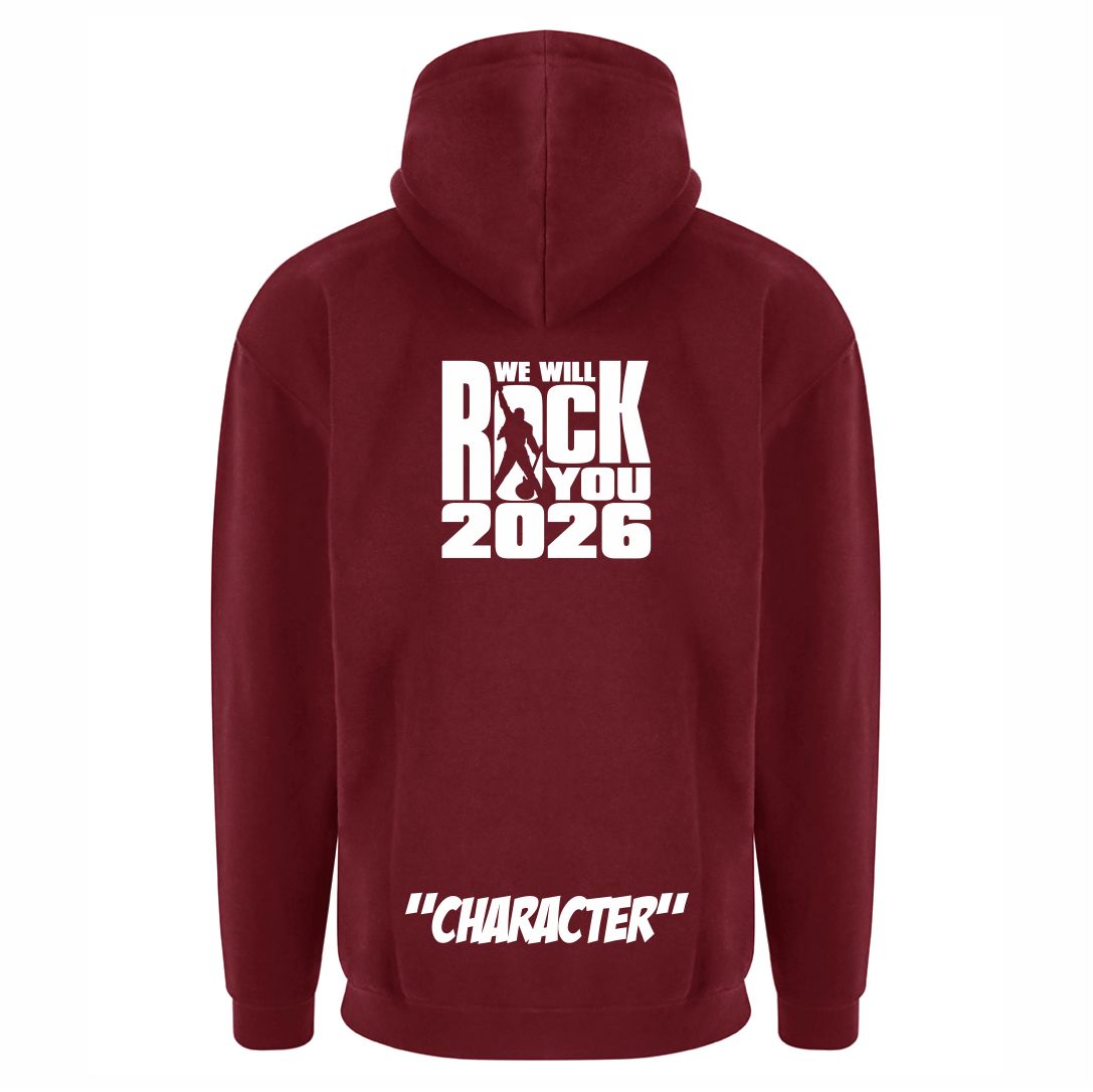 We will rock you Maroon Hoodie