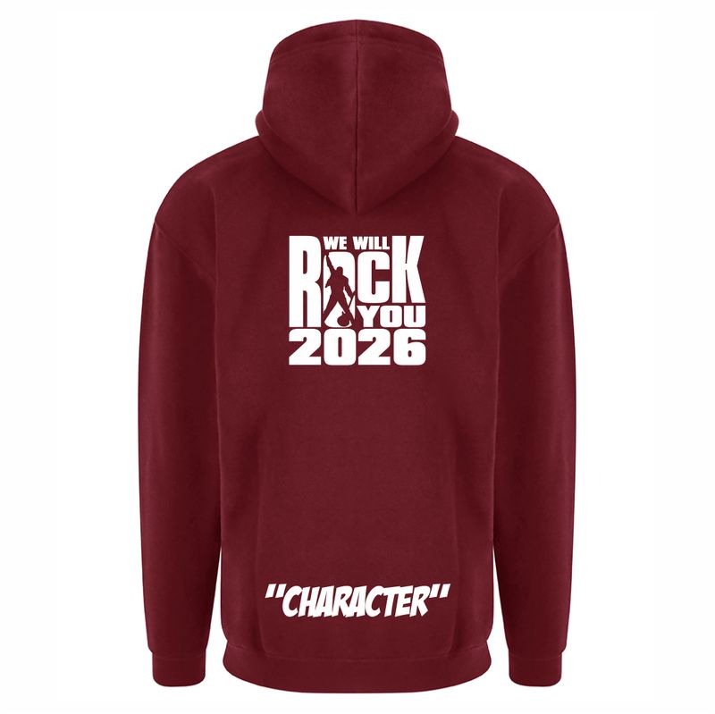 We will rock you Maroon Hoodie