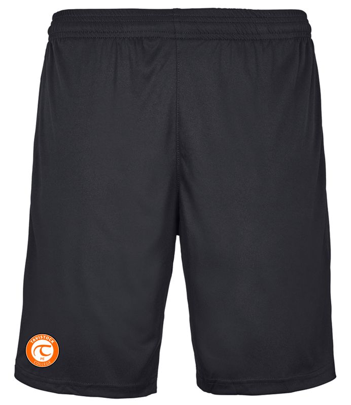 Sports shorts with printed logo