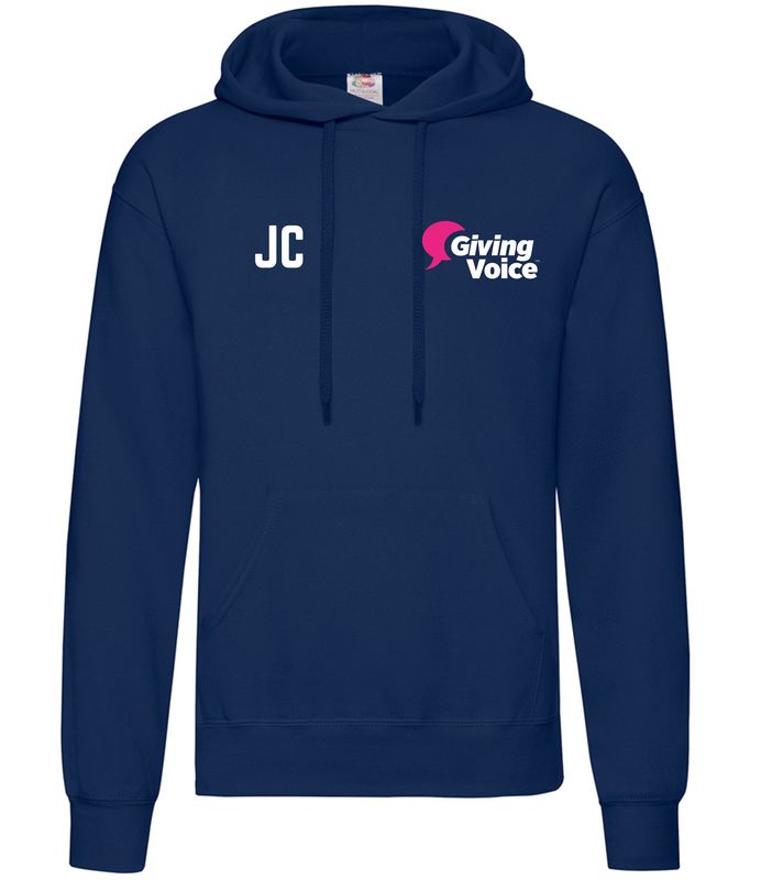 Giving Voice Navy Hoodie