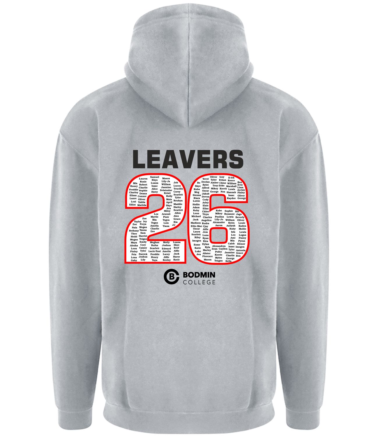 Bodmin Grey Leavers Hoody 2026