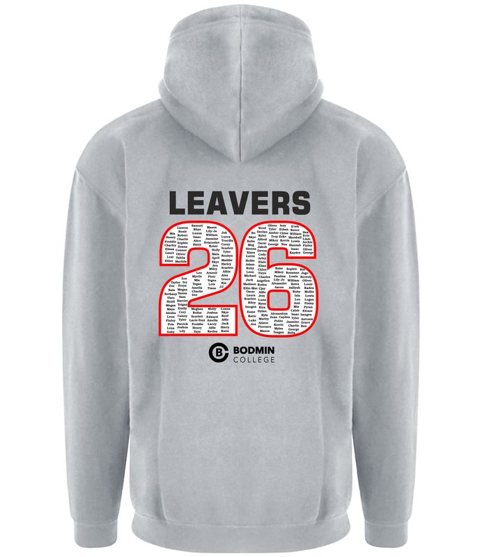 Bodmin Grey Leavers Hoody 2026