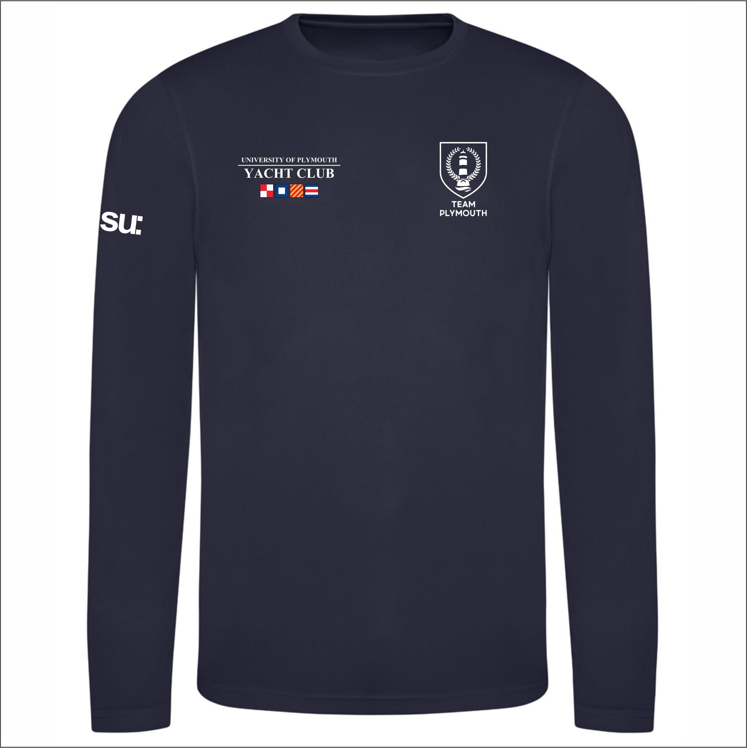 UPYC Long Sleeve Tech T-Shirt Navy