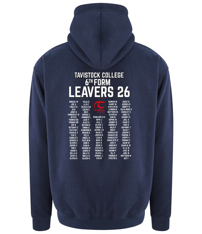 Tavistock College 6th Form Leavers Navy Hoodie