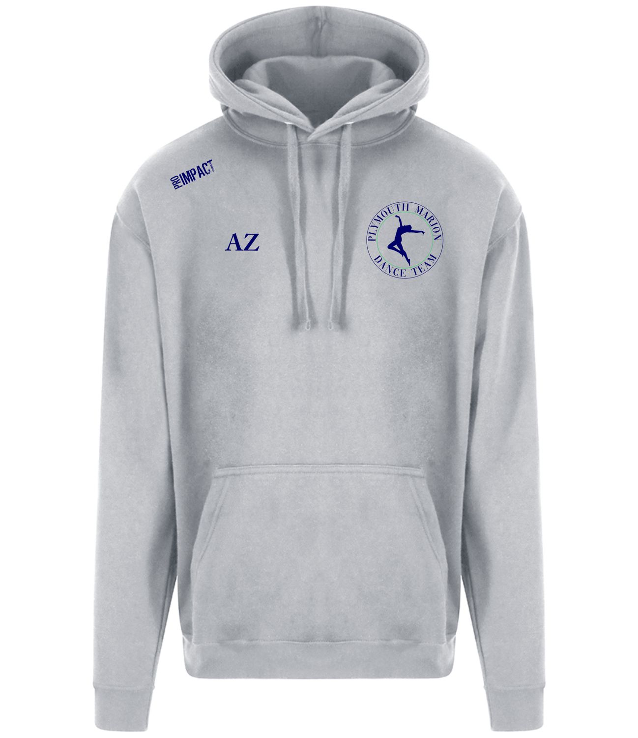 Marjon Dance Hoodie Grey