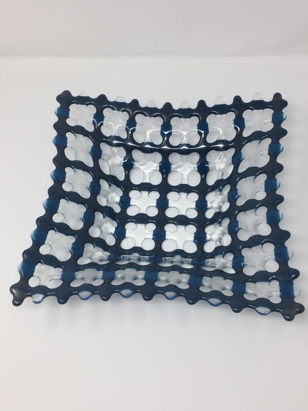 Steel Blue Basket Bowl