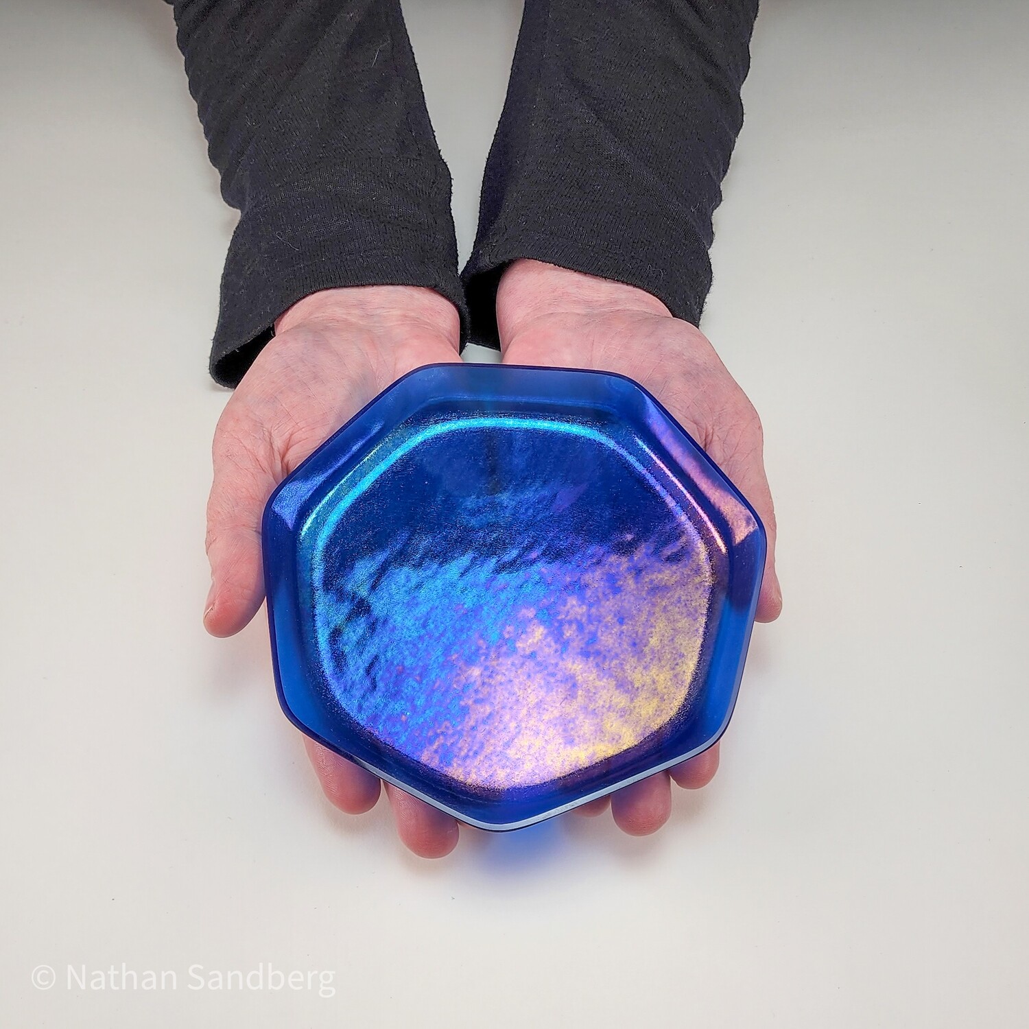 Blue Rainbow Heptagon