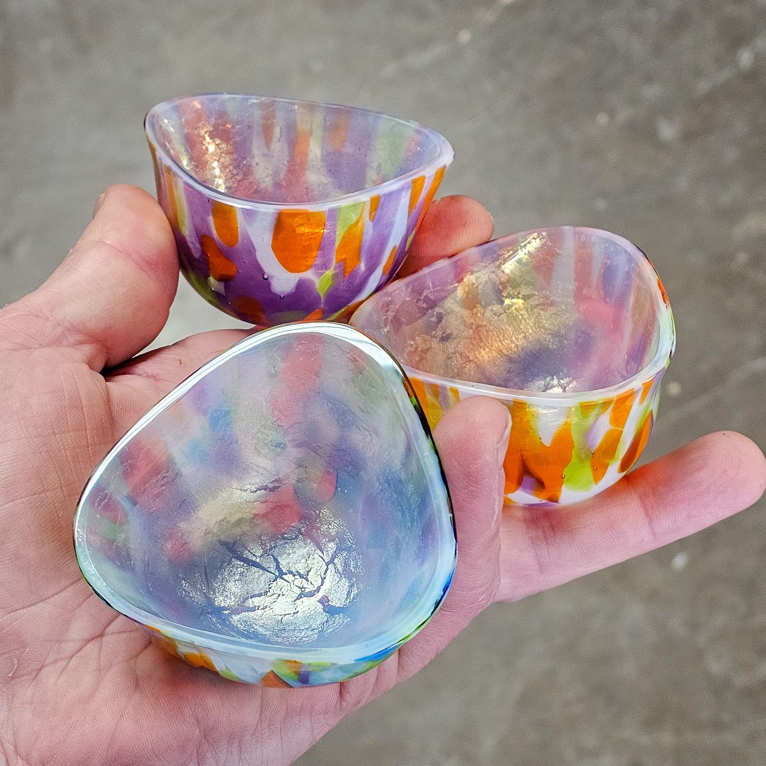 Tiny Triad Drop Ring: 2 pack