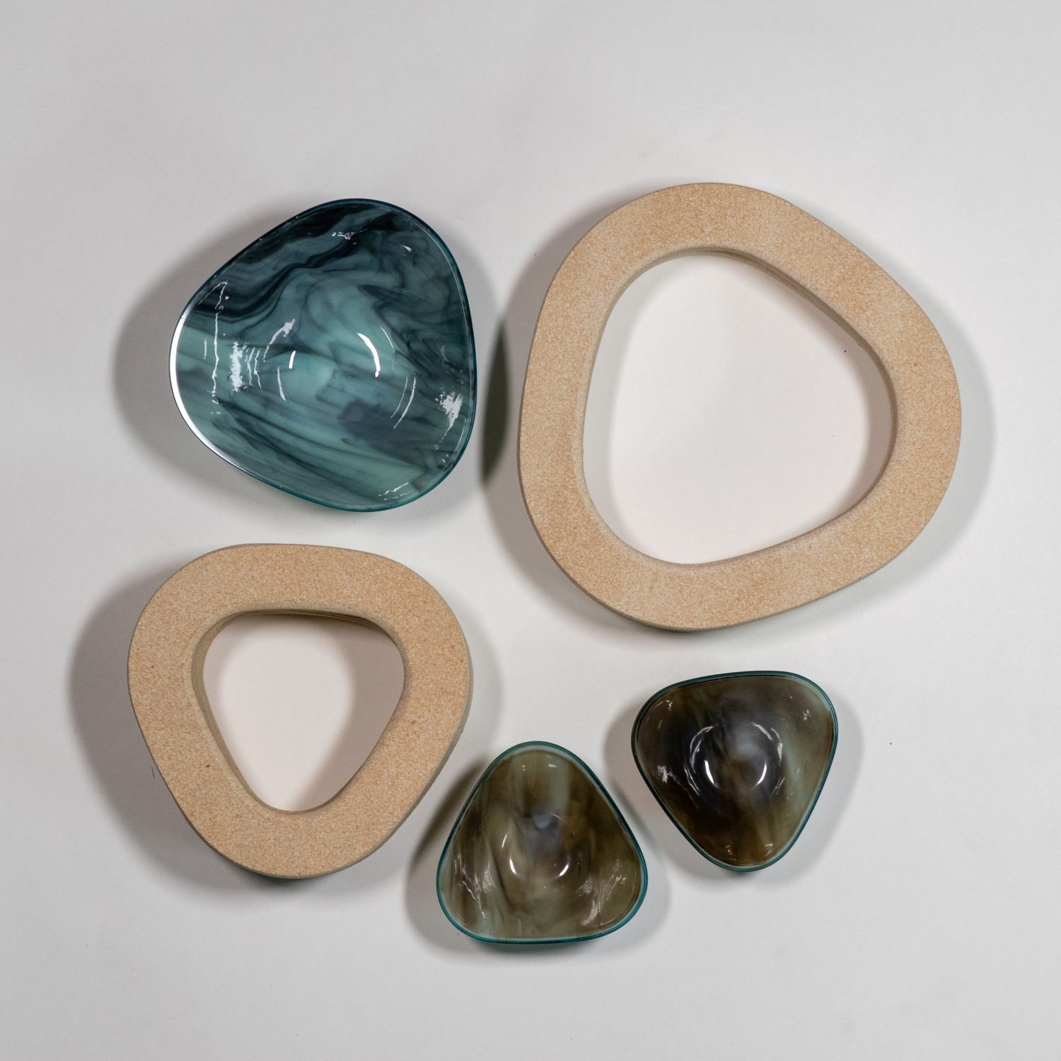 Small Triad Drop Ring