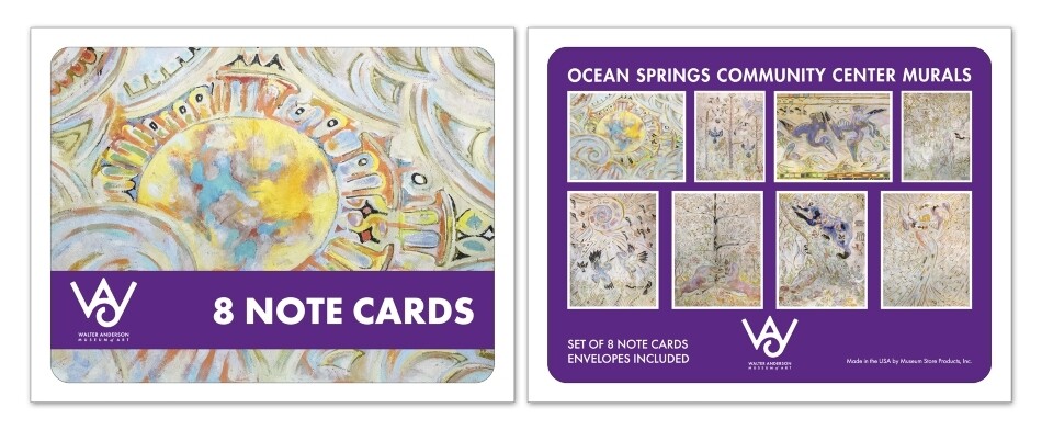 Ocean Springs Community Center Murals Boxed Note Cards Set of 8