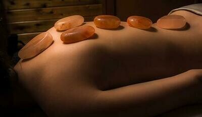 90 Minutes Session Himalayan Salt Stone Massage with Aromatherapy and Aroma Scalp Massage