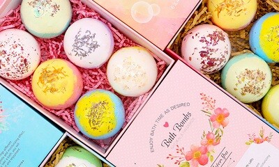 AOLEGA Essential Oil Bath Bomb Gift Set - 6 Pcs/pack