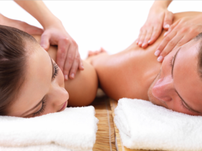 5 Sessions - 90 Minutes Swedish Couples Massages with Aromatherapy, Scalp Massage, and Hot Towel Foot Treatment
