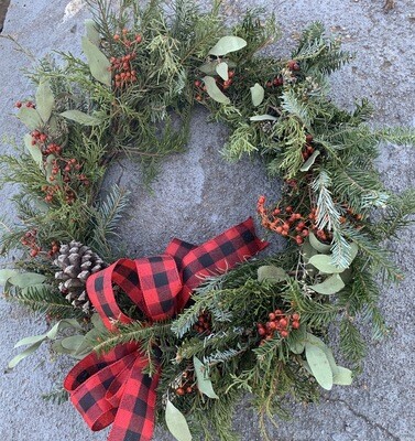 Custom Evergreen Christmas Wreaths