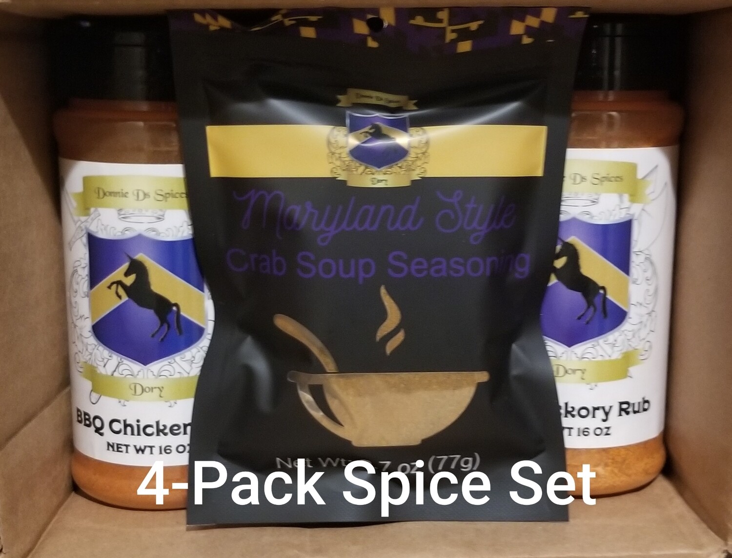 Donnie D's Quad Pack Spice Set