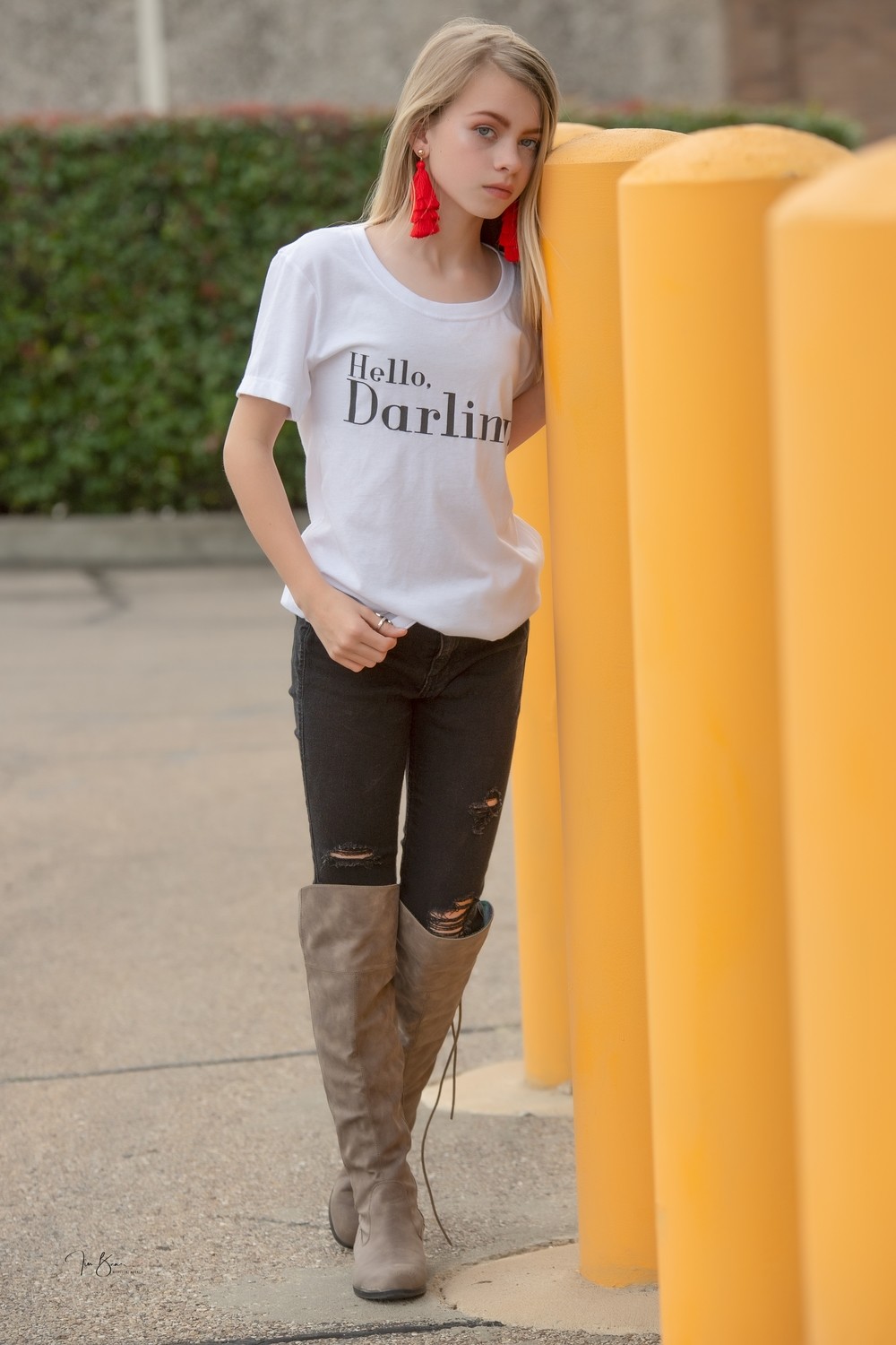 Hello, Darling! -ALM Magazine Kids Fitted T-shirt