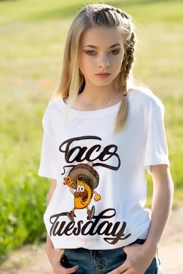 Taco Tuesday Ladies Fitted T-shirt