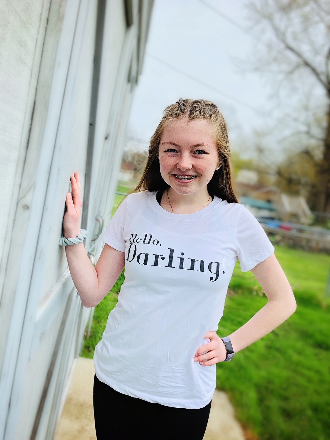 Hello, Darling!-ALM Magazine Ladies Fitted T-shirt