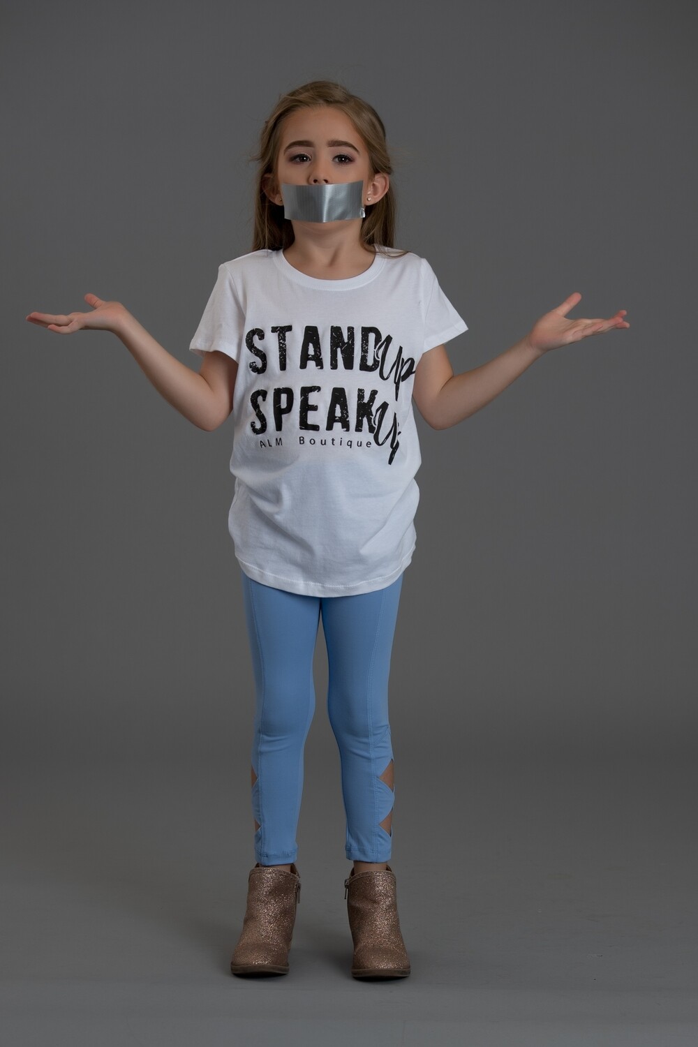 Stand Up Speak Up- Kids Fitted T-shirt