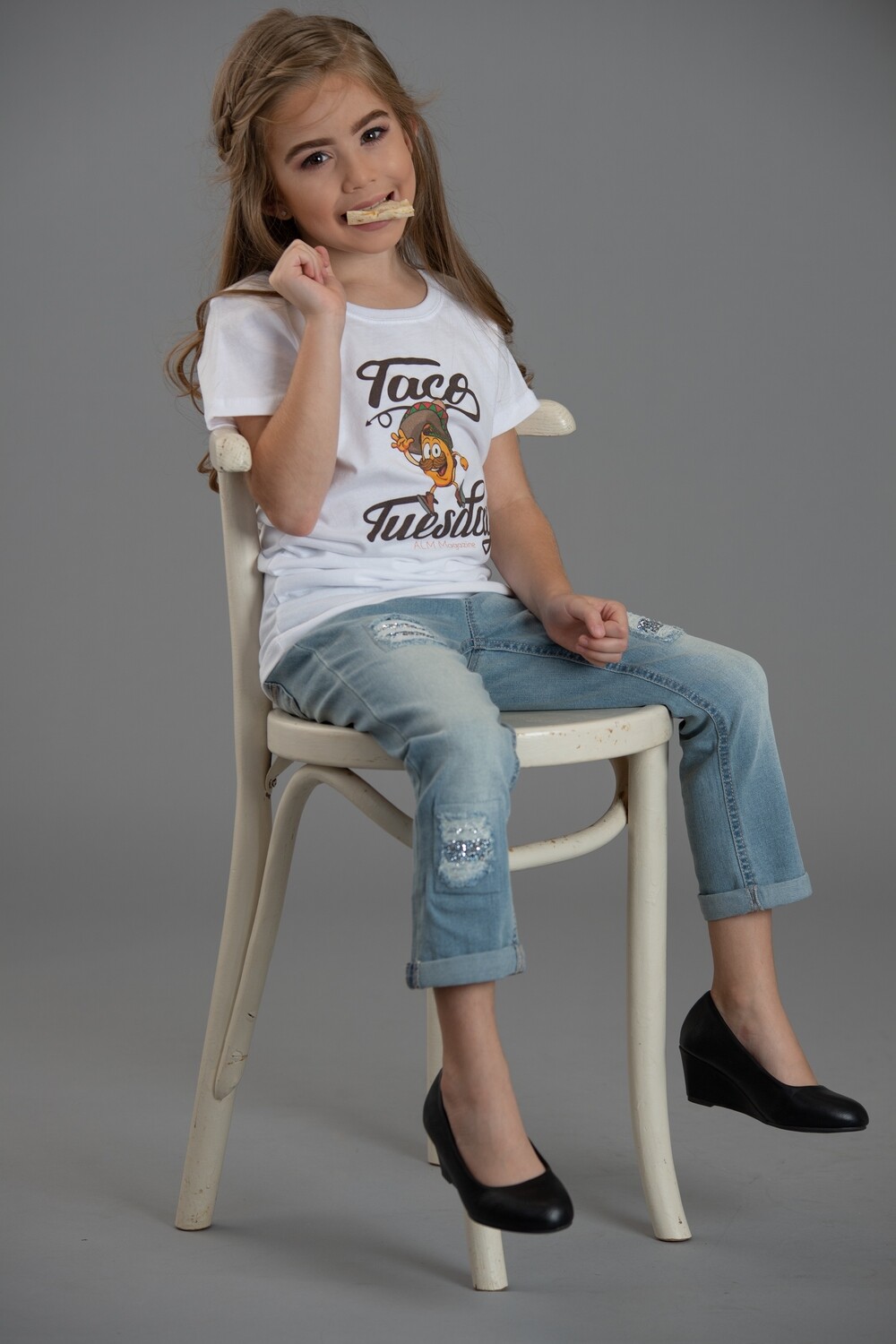 Taco Tuesday-ALM Magazine Kids Fitted T-shirt