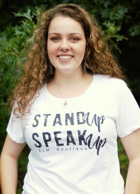 Stand Up Speak Up- Ladies Fitted T-shirt
