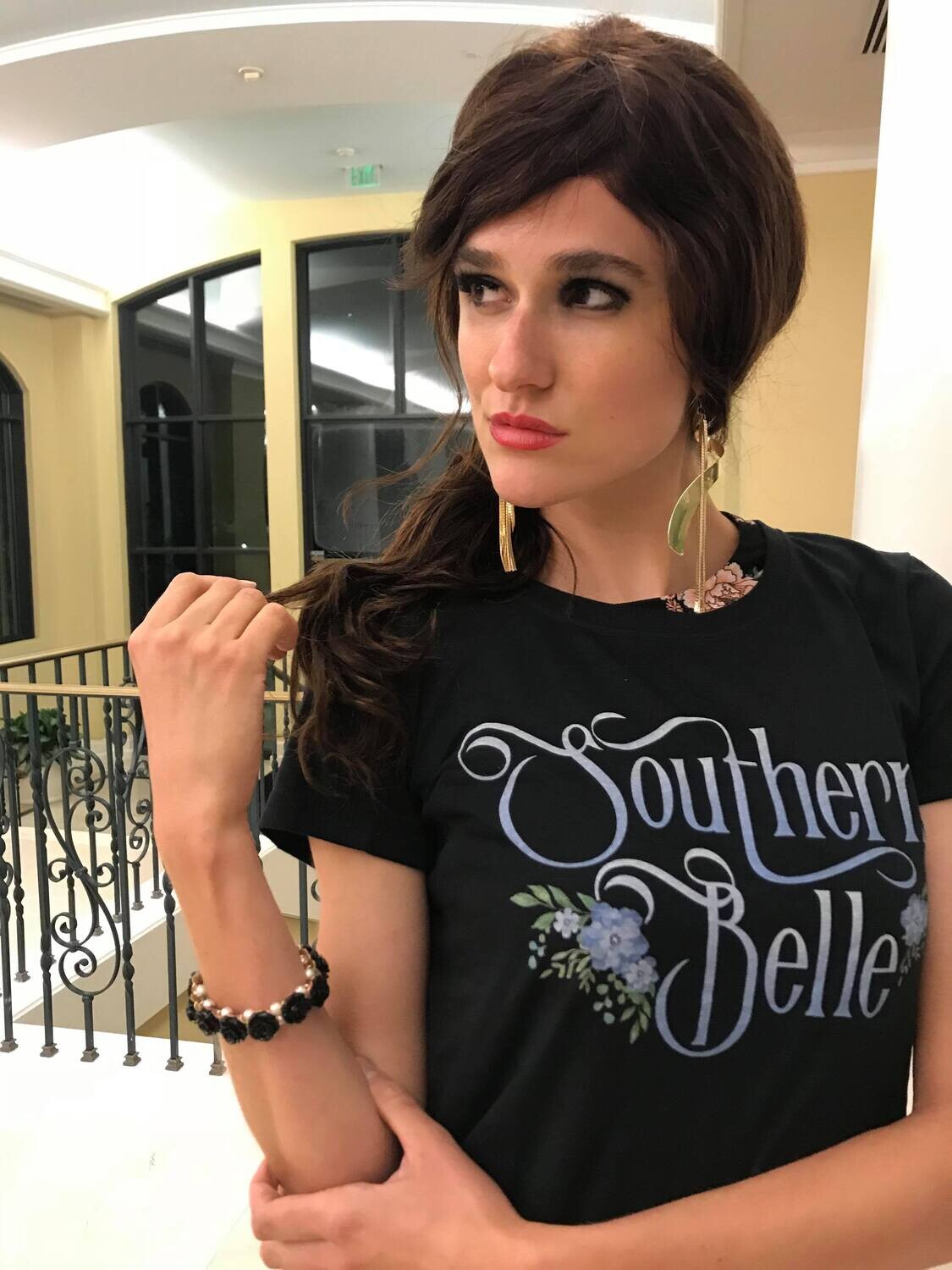 Southern Belle- Ladies Fitted T-shirt