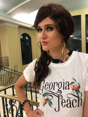 Georgia Peach-ALM Magazine Ladies Fitted T-shirt