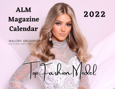 PRINT W/ DIGITAL CALENDAR- ALM Magazine, "Top Fashion Models" Calendar, January 2022
