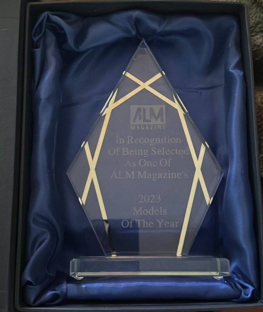ALM MAGAZINE'S 2025 MODELS OF THE YEAR CRYSTAL AWARD
