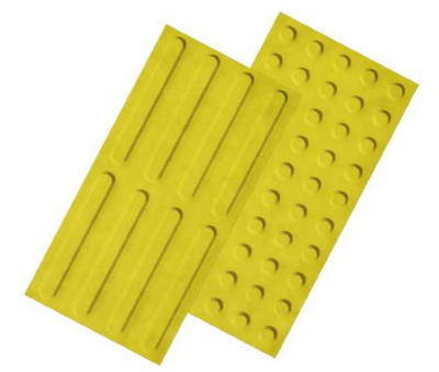 משטח אזהרה 40X40X0.8- פסים