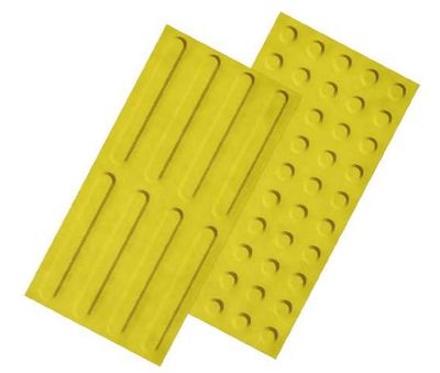 משטח אזהרה 40X40X0.8- פסים