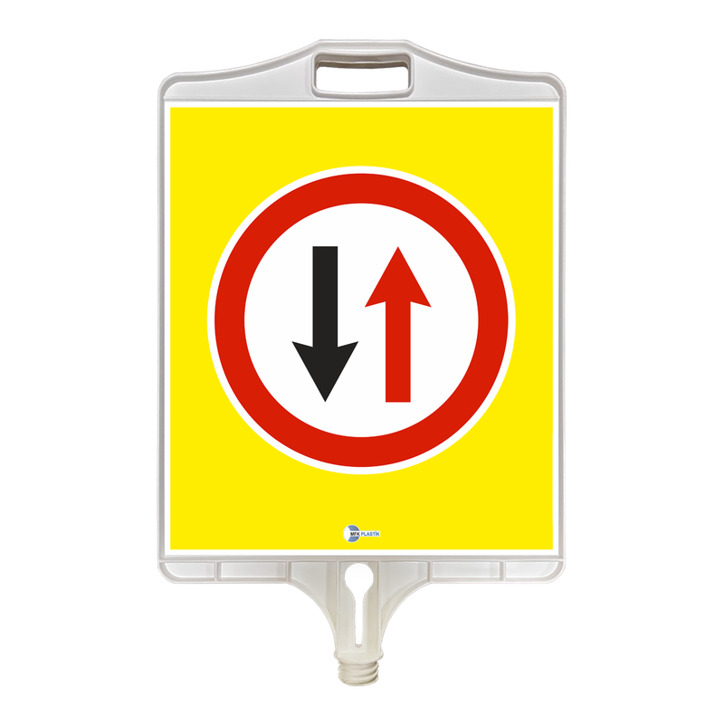 שילוט מודולארי לחיבור מעל עמוד גמיש/עמוד סימון -מגש מרובע