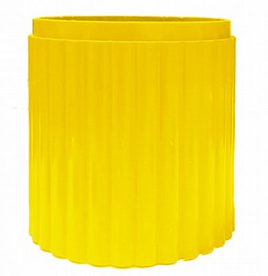 שרוול אנטי גרפיטי בקוטר 3 צול לציפוי עמוד תמרור- צבע צהוב