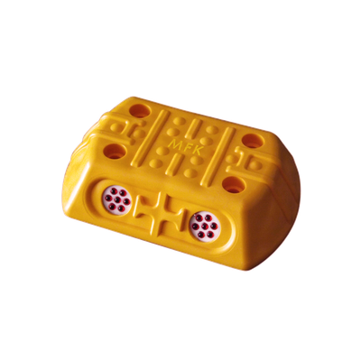 עיני חתול פאסיבי פלסטיק חד"צ- צהוב