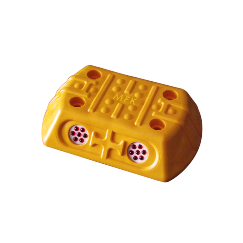 עיני חתול פאסיבי פלסטיק חד"צ- צהוב