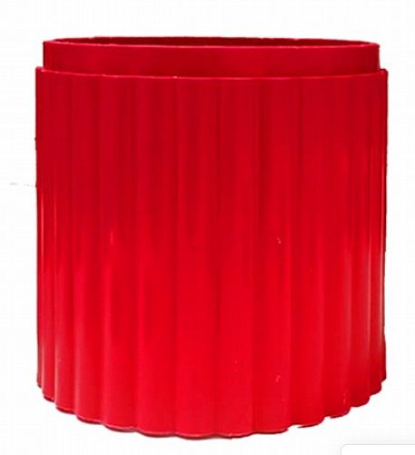 שרוול אנטי גרפיטי בקוטר 3 צול לציפוי עמוד תמרור- צבע אדום