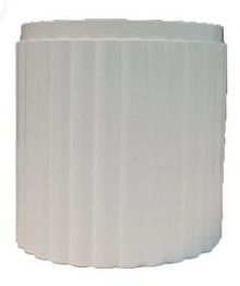 שרוול אנטי גרפיטי בקוטר 3 צול לציפוי עמוד תמרור- צבע לבן