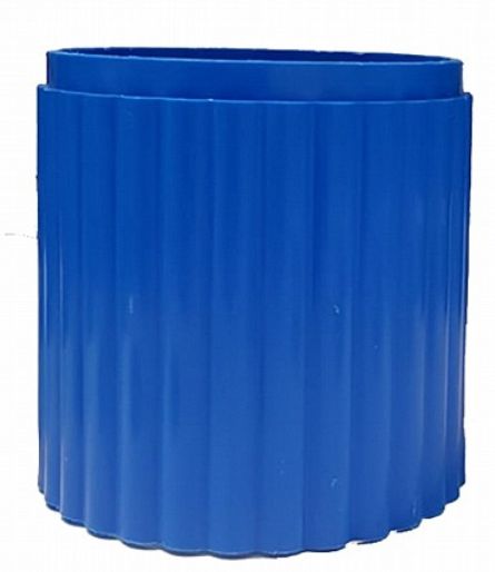 שרוול אנטי גרפיטי בקוטר 3 צול לציפוי עמוד תמרור- צבע כחול