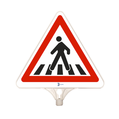 שילוט מודולארי לחיבור מעל עמוד גמיש/עמוד סימון -מגש משולש