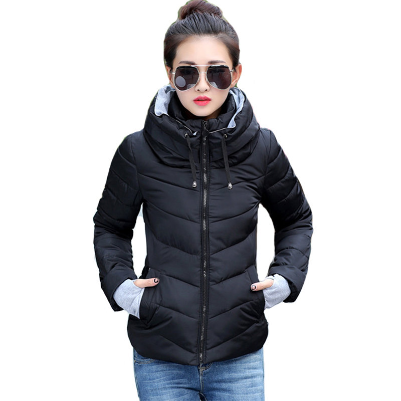 jacket female padded parka women&#39;s overcoat