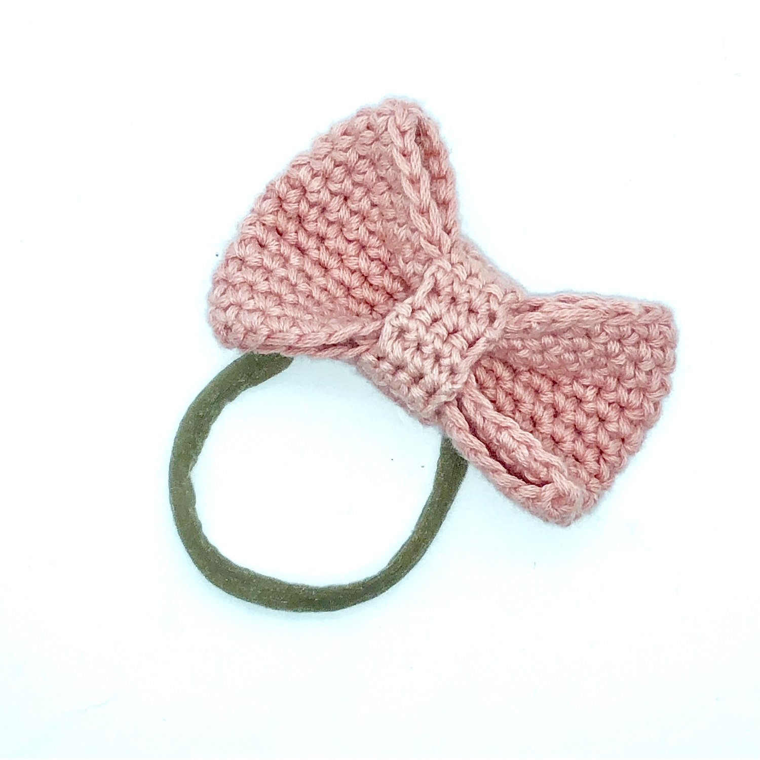 Crochet bow headband